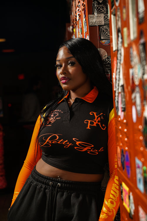Pretty Girl Club Black & Orange Set