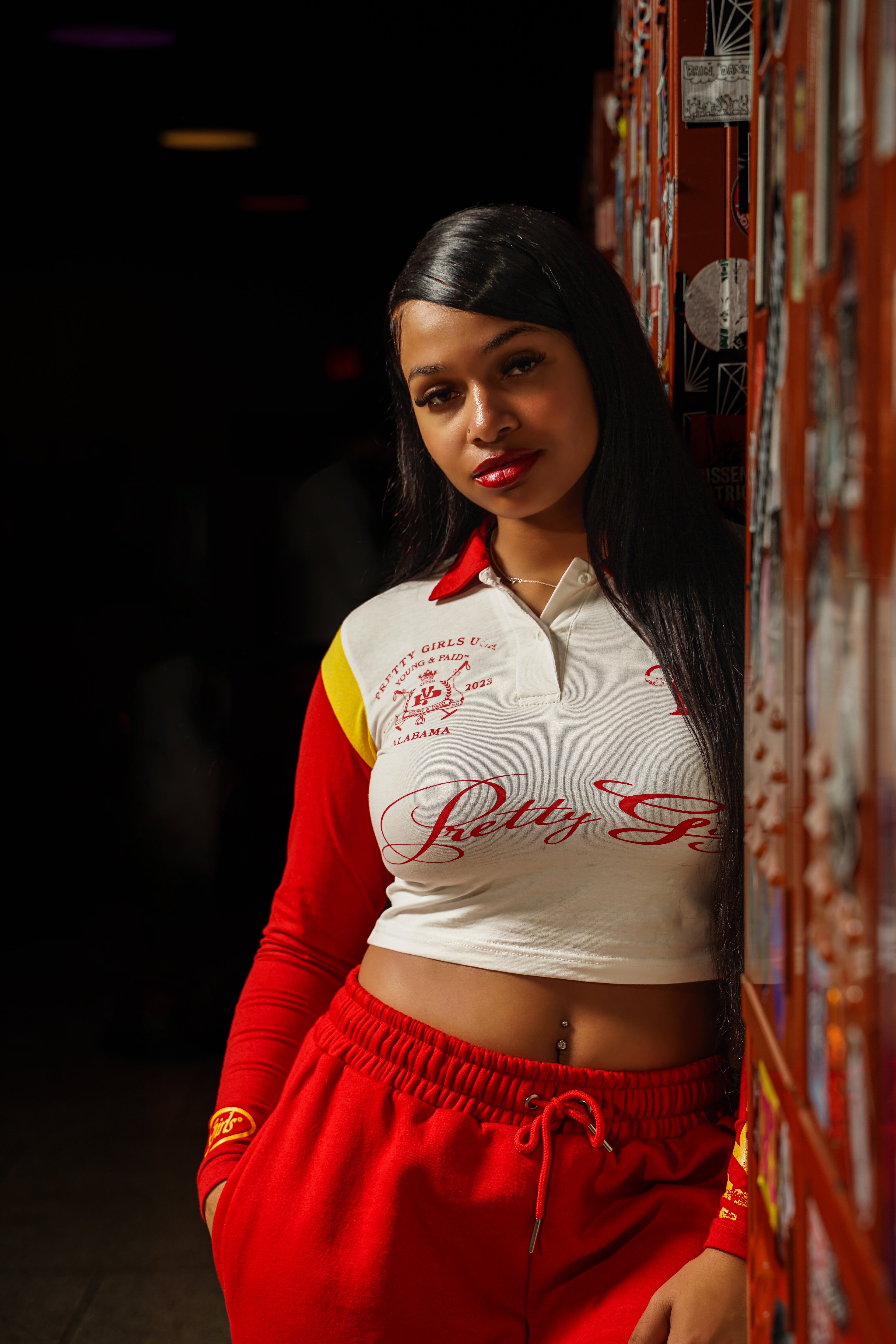 "Pretty Girl Club Set" Red & White